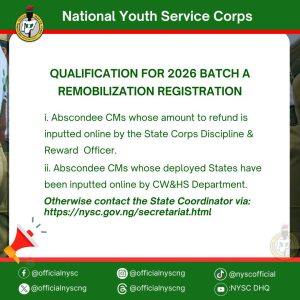 NOTICE TO ABSCONDEE CORPS MEMBERS