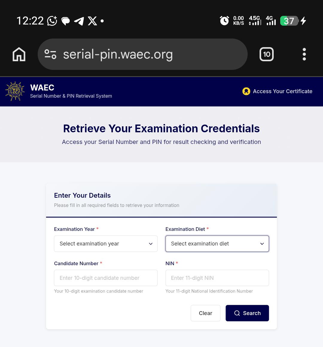 WAEC Introduces New Biometric System
