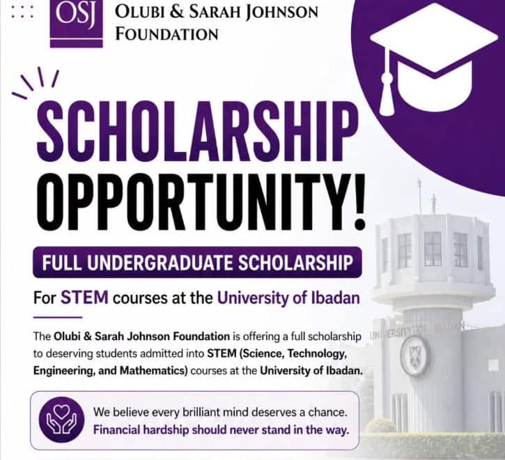 How to Apply for Olubi & Sarah Johnson Foundation 2026 Scholarship (Requirements & Link)